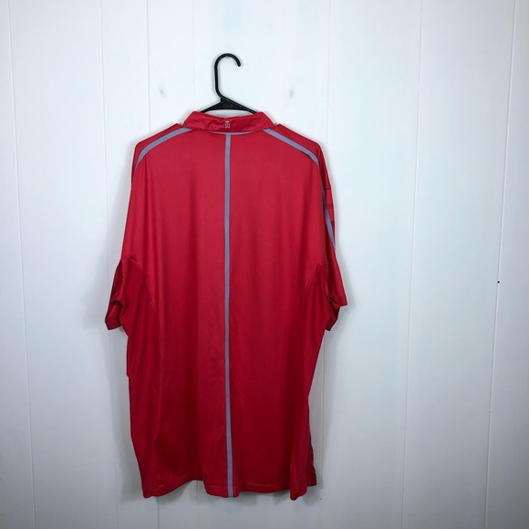 Tiger Woods Nike Dri-Fit Red Striped Golf Polo Sz XL - Picture 8 of 12